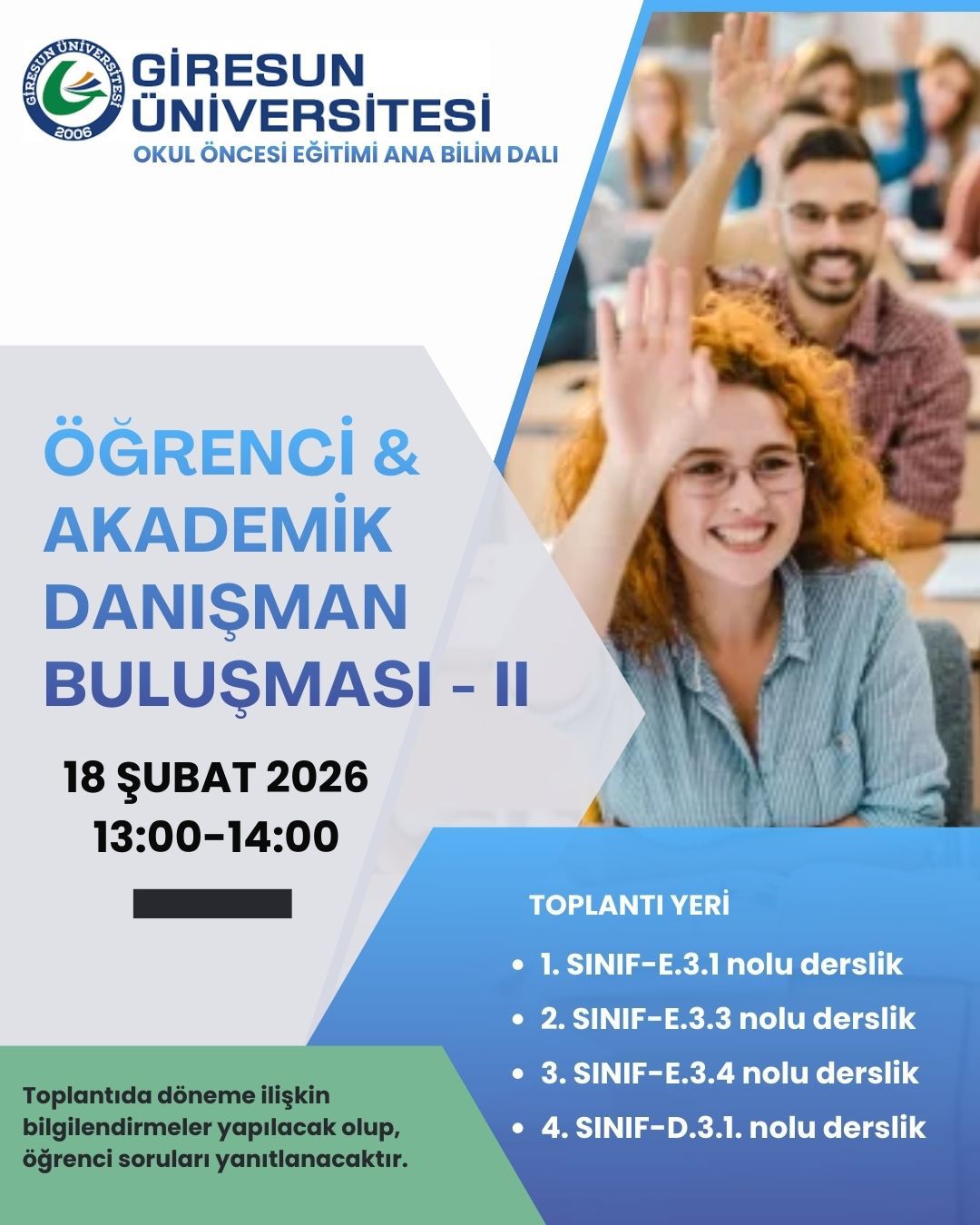 Öğrenci&Akademik Danışman Buluşması